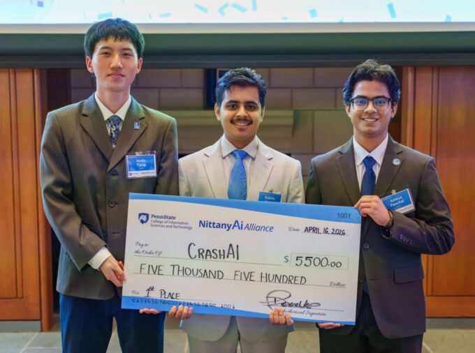Student teams win cash awards for their AI solutions in the Nittany AI Challenge